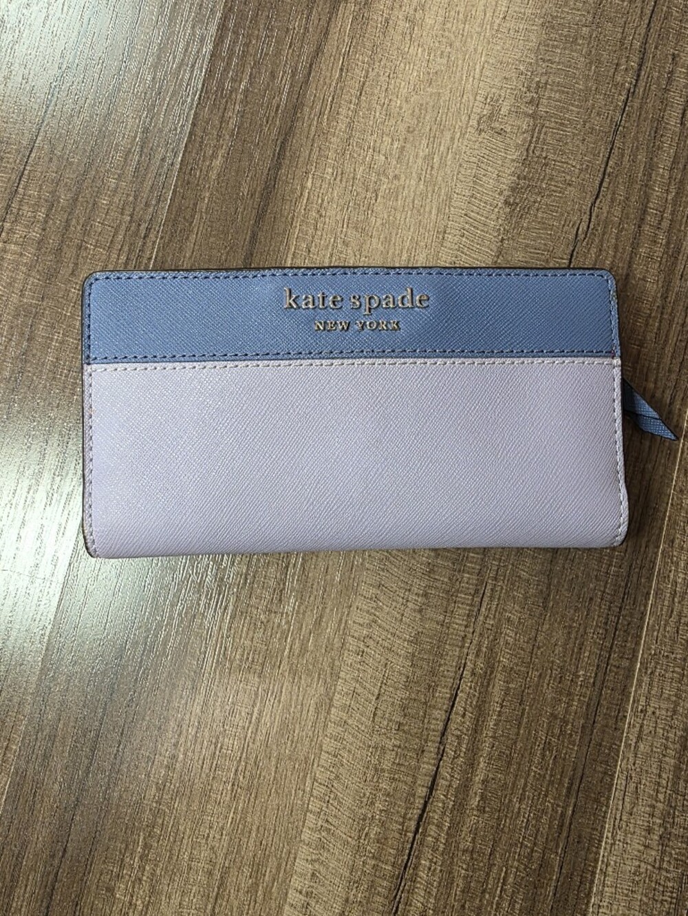 Kate Spade Cameron Large Slim Bifold Wallet Colorblock Saffiano Downtown Girl.